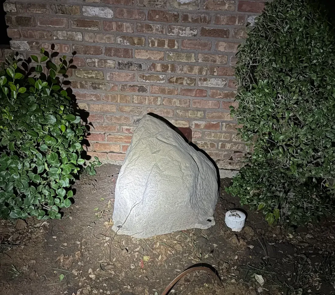 Faux Rock Installation installed by Lake Norman Water Filtration